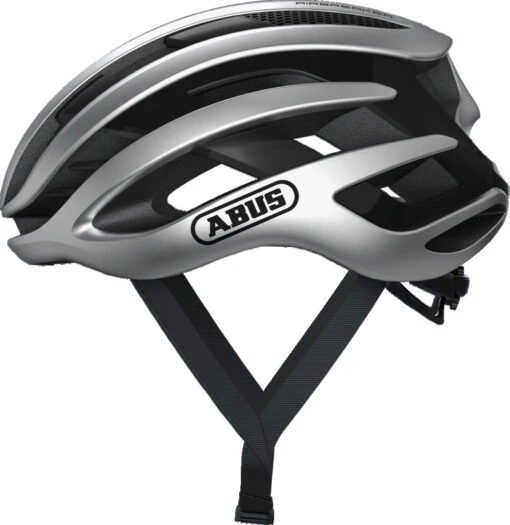 Abus AirBraker Gleam Silver M 52-58 Cm Helm -Giro Verkaufs-Shop abus airbreaker gleam silver 14562 0