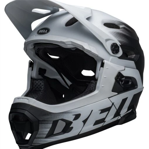 Bell Super DH Spherical MIPS Matte Black/white S 52-56 Cm Helm -Giro Verkaufs-Shop bell super dh shperical mips matte black white helm 3