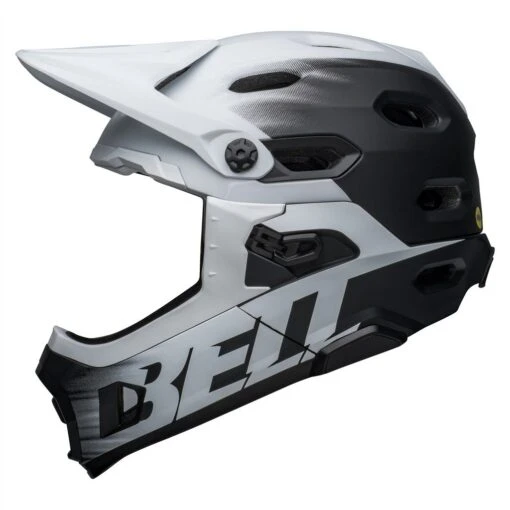 Bell Super DH Spherical MIPS Matte Black/white S 52-56 Cm Helm -Giro Verkaufs-Shop bell super dh shperical mips matte black white helm 7