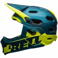 Bell Super DH Spherical MIPS Matte/gloss Blue/hi-viz S 52-56 Cm Helm -Giro Verkaufs-Shop bell super dh shperical mips matte gloss blue hi viz helm 8