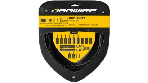 Jagwire Pro Shift Polished Black Schaltzugset -Giro Verkaufs-Shop jagwire pro shift polished black