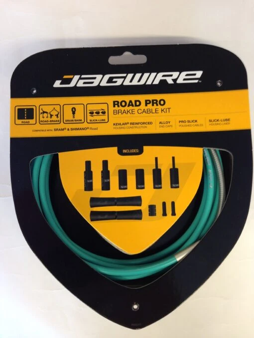 Jagwire Road Pro Brake Cable Kit Bremskabel Set Bianchi Celeste -Giro Verkaufs-Shop jagwire road pro bianchi celeste scaled