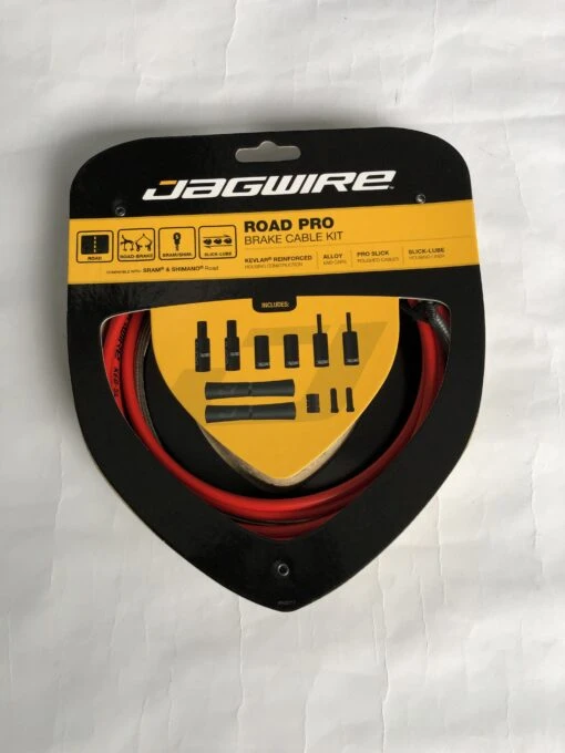 Jagwire Road Pro Brake Cable Kit Bremskabel Set Red -Giro Verkaufs-Shop jagwire road pro brake cable kit bremskabel red scaled