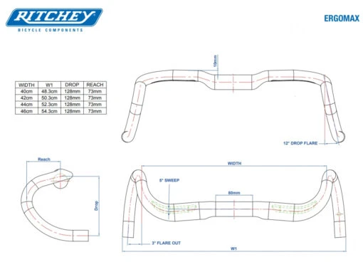 Ritchey Comp Ergomax 40cm Lenker -Giro Verkaufs-Shop ritchey comp ergomax lenker 4