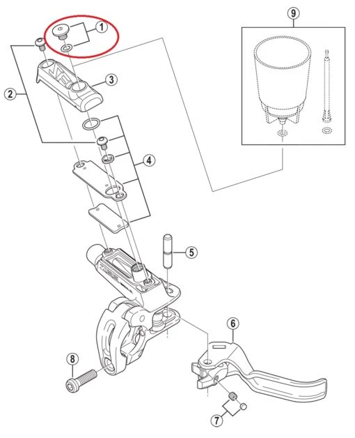 Shimano Zee/SLX/Deore Entlüftungsschraube Mit O-Ring -Giro Verkaufs-Shop shimano entlueftungsschraube 1