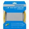 Shimano Road Shift Optislick Schaltzug-Set Gelb -Giro Verkaufs-Shop shimano optislick schaltzugset road gelb